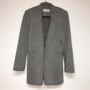 Calvin Klein Houndstooth Women’s Blazer Black and White Size 2​​